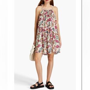 Rag and Bone - Bailey gathered floral-print devoré georgette mini